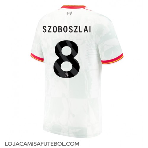 Camisa de Futebol Liverpool Dominik Szoboszlai #8 Equipamento Alternativo 2024-25 Manga Curta